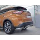 Защита заднего бампера волна под машину 42 мм для Nissan Murano 2016-2022 артикул NMUZ-002411