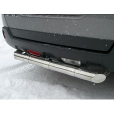 Защита заднего бампера 63 мм для Nissan X-Trail 2007-2011