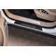 Накладки на пороги РусСталь карбон с надписью для Porsche Cayenne 2017-2023 артикул PCAYEN17-06
