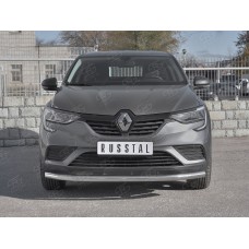 Защита переднего бампера секции 63 мм для Renault Arkana 2019-2023