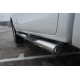 Пороги труба с накладками 76 мм вариант 2 для Toyota Hilux Black Onyx 2020-2023 артикул THBOT-0035152