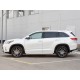 Пороги с площадкой алюминиевый лист 63 мм вариант 1 для Toyota Highlander 2017-2019 артикул THRL-0026221