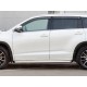 Пороги с площадкой алюминиевый лист 63 мм вариант 1 для Toyota Highlander 2017-2019 артикул THRL-0026221