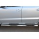 Пороги труба с накладками 76 мм вариант 3 для Volkswagen Amarok 2013-2016 артикул VAKT-0015633