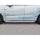 Пороги с площадкой алюминиевый лист 63 мм вариант 1 для Volkswagen Touareg 2018-2023 артикул VWTL-0030661