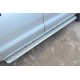 Пороги с площадкой алюминиевый лист 42 мм для Ford Ranger 2012-2015 артикул FRL-001300