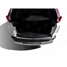 Накладка на задний бампер Russtal, шлифованная с логотипом для Honda CR-V 2017-2023