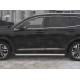 Пороги с площадкой нержавеющий лист 42 мм для Hyundai Santa Fe 2018-2024 артикул HSFL-0031723