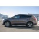 Пороги труба с накладками 76 мм вариант 2 для Hyundai Santa Fe Grand 2014-2016 артикул HSFT-0020092