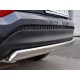 Защита заднего бампера овальная 75х42 мм для Hyundai Tucson 2015-2018 артикул HTZ-002238