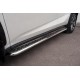 Пороги с площадкой алюминиевый лист 42 мм вариант 1 для Lexus NX-200 2014-2021 артикул LNXL-0025811
