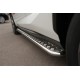 Пороги с площадкой алюминиевый лист 42 мм вариант 2 для Lexus NX-200/200t/300h 2014-2021 артикул LNXT-0021402