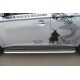 Пороги с площадкой алюминиевый лист 42 мм для Mitsubishi Outlander 2012-2014 артикул MRT-001055
