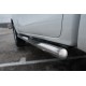 Пороги труба с накладками 76 мм вариант 3 для Toyota Hilux Black Onyx 2020-2023 артикул THBOT-0035153
