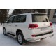 Защита задняя двойные уголки 76-42 мм для Toyota Land Cruiser 200 2015-2024 артикул TLCZ-002171