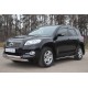 Пороги труба овальная с проступью 75х42 мм для Toyota RAV4 2010-2013 артикул TRO-100156