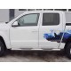 Пороги труба с накладками 76 мм вариант 2 для Volkswagen Amarok 2016-2024 артикул VAMT-0025402