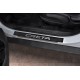 Накладки на пороги Russtal карбон с надписью для Hyundai Creta 2016-2023 артикул HYCER16-06