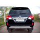 Защита заднего бампера двойная 76-63 мм для Toyota Land Cruiser 200 2007-2011 артикул LCZ-000204