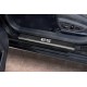 Накладки на пороги Russtal, карбон с логотипом для Lexus ES 2018-2023 артикул LEXES18-06