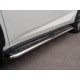 Пороги с площадкой алюминиевый лист 42 мм вариант 2 для Lexus NX-200 2014-2021 артикул LNXL-0025812