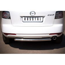 Защита заднего бампера 63 мм для Mazda CX-7 2010-2013