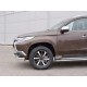 Защита передняя двойная 63-75х42 мм для Mitsubishi Pajero Sport 2016-2020 артикул MPJSZ-002485