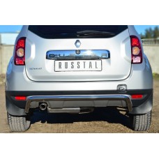 Защита заднего бампера 42 мм короткая для Renault Duster 2011-2015