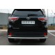 Защита заднего бампера двойная 63-42 мм для Toyota Highlander 2014-2016 артикул THRZ-001926