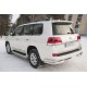 Защита задняя двойные уголки 76-63 мм для Toyota Land Cruiser 200 2015-2023 артикул TLCZ-002172