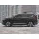 Пороги труба овальная с проступью 75х42 мм для Hyundai Santa Fe 2018-2024 артикул HSFO-003171