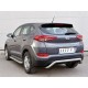 Защита заднего бампера волна под машину 63 мм для Hyundai Tucson 2015-2018 артикул HTZ-002240