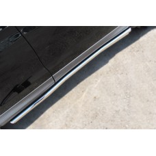 Пороги труба двойная 42-42 мм секции для Honda CR-V 2012-2015