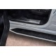 Накладки на пороги Russtal шлифованные с надписью для Lexus LX-570/450d 2015-2023 артикул LEXLX15-03
