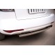 Защита заднего бампера овальная 75х42 мм для Mazda CX-7 2010-2013 артикул MC7Z-000649