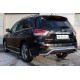 Защита заднего бампера 63 мм волна для Nissan Pathfinder 2014-2020 артикул NPZ-002027