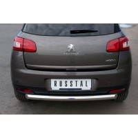 Защита заднего бампера 76 мм для Peugeot 4008 2013-2017