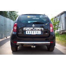 Защита заднего бампера 63 мм для Renault Duster 2011-2015