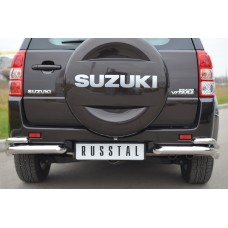 Защита задняя двойные уголки 63-42 мм для Suzuki Grand Vitara 2012-2015