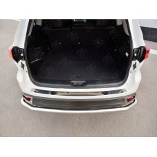 Накладка на задний бампер зеркальный лист для Toyota Highlander 2017-2020