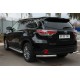 Защита задняя уголки 63 мм для Toyota Highlander 2014-2016 артикул THRZ-001927