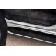 Накладки на пороги РусСталь шлифованный лист с надписью для Toyota Land Cruiser 200 2007-2011 артикул TOYLC07-03
