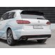 Защита заднего бампера овальная 75х42 мм дуга для Volkswagen Touareg 2018-2023 артикул VWTZ-003067