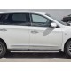 Пороги труба с накладками 76 мм вариант 1 для Infiniti QX60 2016-2020 артикул IQXT-0026831