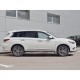 Пороги труба с накладками 76 мм вариант 1 для Infiniti QX60 2016-2020 артикул IQXT-0026831