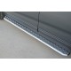 Пороги с площадкой алюминиевый лист 42 мм для Kia Sorento 2012-2020 артикул KIL-001267