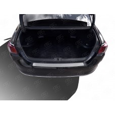 Накладка на задний бампер Russtal, шлифованная для Lexus ES 2018-2023