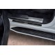 Накладки на пороги Russtal карбон с надписью для Lexus LX-570/450d 2015-2023 артикул LEXLX15-06