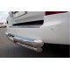 Защита заднего бампера 76-42 мм ступень для Lexus LX-570 2012-2015 артикул LLXZ-000869