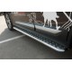 Пороги с площадкой алюминиевый лист 42 мм для Mitsubishi Outlander 2015-2018 артикул MOL-002111